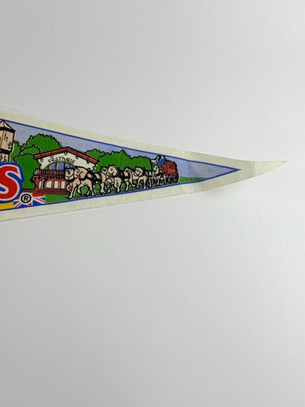 Busch Gardens Pennant Poster Fabric Souvenir Williamsburg Anheuser Busch Good - Picture 5 of 7